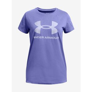 Under Armour UA G Sportstyle Logo SS Triko dětské Fialová obraz