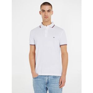 Tommy Hilfiger 1985 Tipped Slim Polo triko Bílá obraz