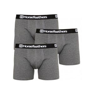 3PACK pánské boxerky Horsefeathers Dynasty heather antracite obraz