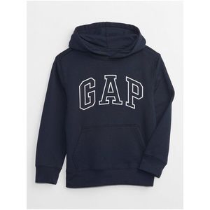 Modrá klučičí dětská mikina GAP Logo hoodie obraz