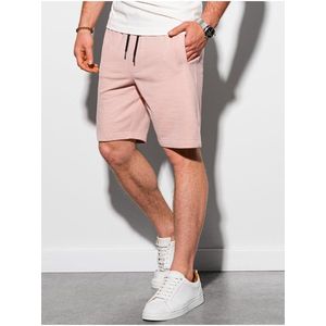 Růžové pánské teplákové kraťasy Ombre Clothing W291 obraz