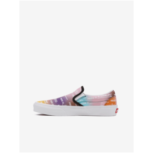 Fialovo-růžové dámské vzorované slip on tenisky VANS Rainbow obraz