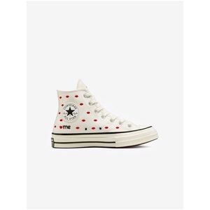 Bílé dámské vzorované kotníkové tenisky Converse Chuck 70 obraz