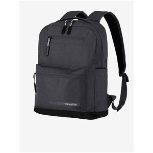 Tmavě šedý batoh Travelite Kick Off Backpack M Anthracite obraz