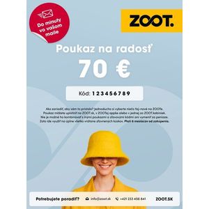 Elektronický poukaz na něco ze ZOOTu v hodnotě 70eur obraz