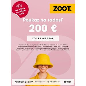 Elektronický poukaz na něco ze ZOOTu v hodnotě 200eur obraz