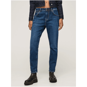 Tmavě modré dámské straight fit džíny Pepe Jeans Violet obraz