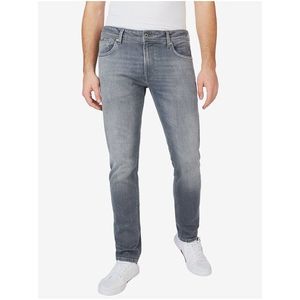 Šedé pánské slim fit džíny Pepe Jeans Stanley obraz