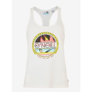 Bílé dámské tílko s potiskem O'Neill CONNECTIVE GRAPHIC TANK TOP obraz