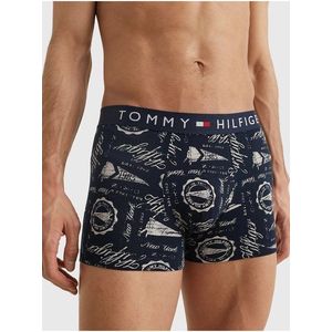 Tmavě modré pánské vzorované boxerky Tommy Hilfiger obraz