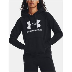 Černá dámská mikina s kapucí Under Armour UA Rival Fleece Big Logo Hdy obraz