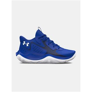 Modré dětské kožené sportovní tenisky Under Armour UA GS JET '23 obraz