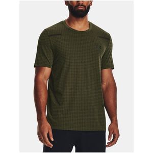 Khaki sportovní tričko Under Armour Vanish Grid SS obraz