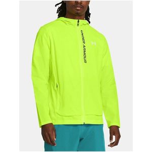 Žlutá sportovní bunda Under Armour OUTRUN THE STORM JACKET obraz