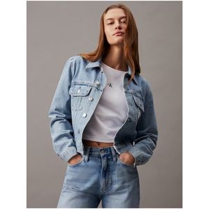 Světle modrá dámská džínová bunda 90's Calvin Klein Jeans obraz