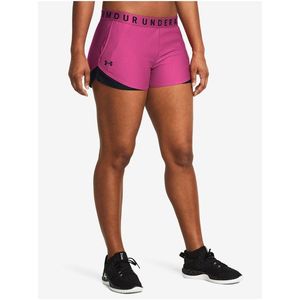 Růžové dámské kraťasy Under Armour Play Up Shorts 3.0-PNK obraz