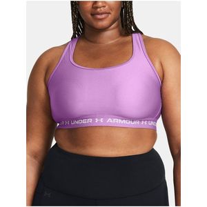 Fialová dámská sportovní podprsenka Under Armour Crossback Mid Bra&-PPL obraz