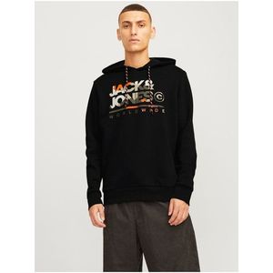 Černá pánská mikina s kapucí Jack & Jones obraz