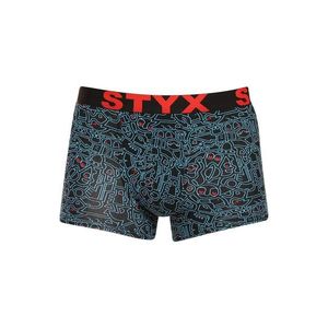 Pánské boxerky Styx art sportovní guma doodle (G1256/2) obraz