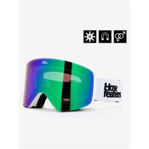 Snowboardové brýle Colt - white/mirror green HORSEFEATHERS obraz