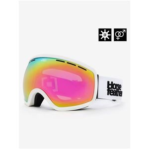 Snowboardové brýle Knox - white/mirror pink HORSEFEATHERS obraz