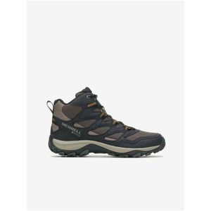 Hnědo-černé pánské kotníkové outdoorové tenisky MERRELL West Rim Sport Mid GTX obraz