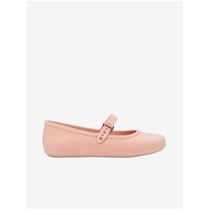 Světle růžové dámské baleríny Melissa Soft Ballerina Velvet obraz