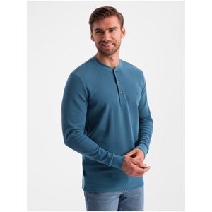 Pánský vaflový úplet Ombre Clothing V4 OM-LSCL-0120 obraz