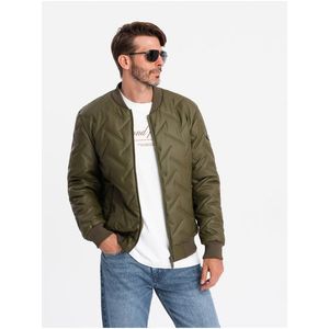 Pánská bunda bomber s reliéfem Ombre Clothing obraz