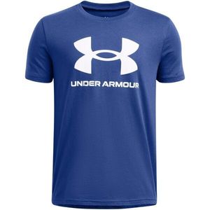 Under Armour SPORTSTYLE LOGO Chlapecké triko, modrá, velikost obraz