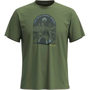 Smartwool STREETS TO PEAKS GRAPHIC SS TEE Pánské triko, zelená, velikost obraz