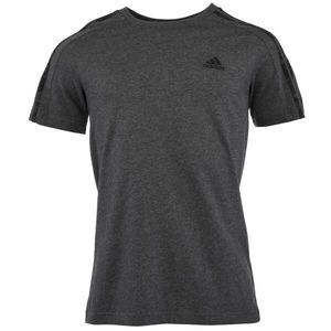 adidas 3-STRIPES TEE Pánské tričko, tmavě šedá, velikost obraz