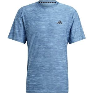 adidas TRAIN ESSENTIALS STRETCH TRAINING TEE Pánské sportovní triko, modrá, velikost obraz