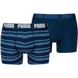 Puma MEN EVERYDAY HERITAGE STRIPE BOXER 2P Pánské boxerky, tmavě modrá, velikost obraz