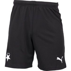 Puma TEAMRISE SHORTS JR SK SLAVIA Juniorské šortky, černá, velikost obraz