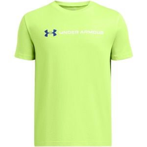 Under Armour WORDMARK Chlapecké triko, světle zelená, velikost obraz