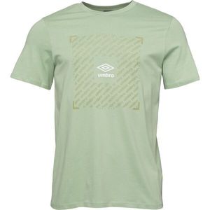 Umbro FTBL BOX GRAPHIC TEE Pánské triko, světle zelená, velikost obraz