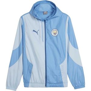 Puma MANCHESTER CITY FC PREMATCH WOVEN JACKET Pánská bunda, modrá, velikost obraz