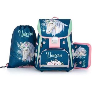 Oxybag SET UNICORN Školní set, tmavě modrá, velikost obraz