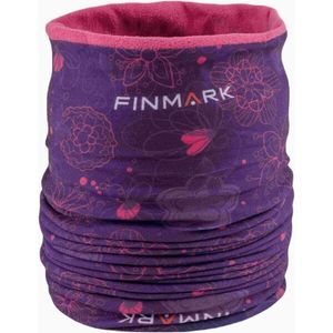 Finmark MULTIFUNCTIONAL SCARF WITH FLEECE Dívčí multifunkční šátek, fialová, velikost obraz