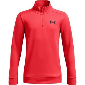 Under Armour ARMOUR FLEECE 1/4 ZIP Chlapecká mikina, červená, velikost obraz