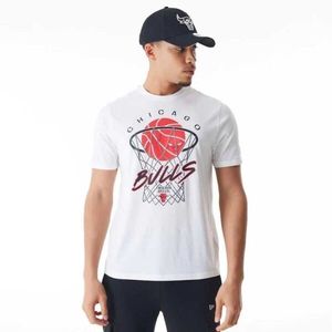 New Era CHICAGO BULLS NBA NET Pánské triko, bílá, velikost obraz