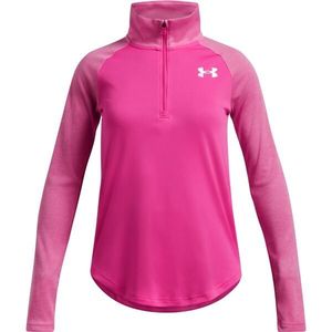 Under Armour TECH GRAPHIC 1/2 ZIP Dívčí tričko s dlouhým rukávem, růžová, velikost obraz