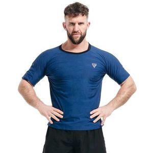 RDX M1 SWEAT T-SHIRT Pánské sportovní triko, tmavě modrá, velikost obraz