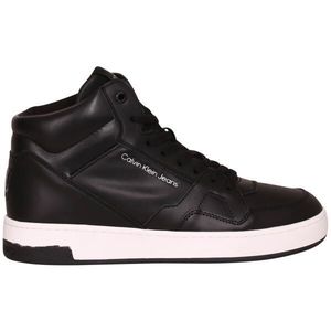 Calvin Klein BASKET CUPSOLE MID LTH-PU Dámské kotníkové tenisky, černá, velikost obraz