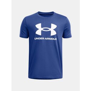 Under Armour UA B Sportstyle Logo SS Triko dětské Modrá obraz