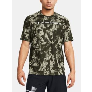 Under Armour UA Tech Abc Camo SS Triko Zelená obraz