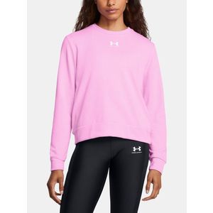 Under Armour Rival Terry Crew Mikina Růžová obraz