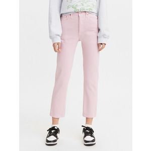 Levi's® 501 Crop Dark Lilac Jeans Růžová obraz