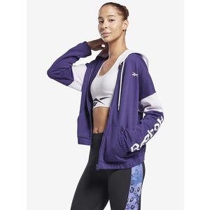 Reebok Training Essentials Linear Logo Mikina Fialová obraz